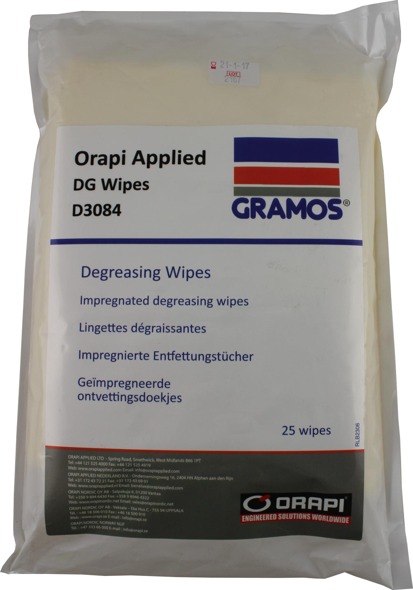 Gramos DG Wipes - Low V.O.C Degreasing Wipes-0