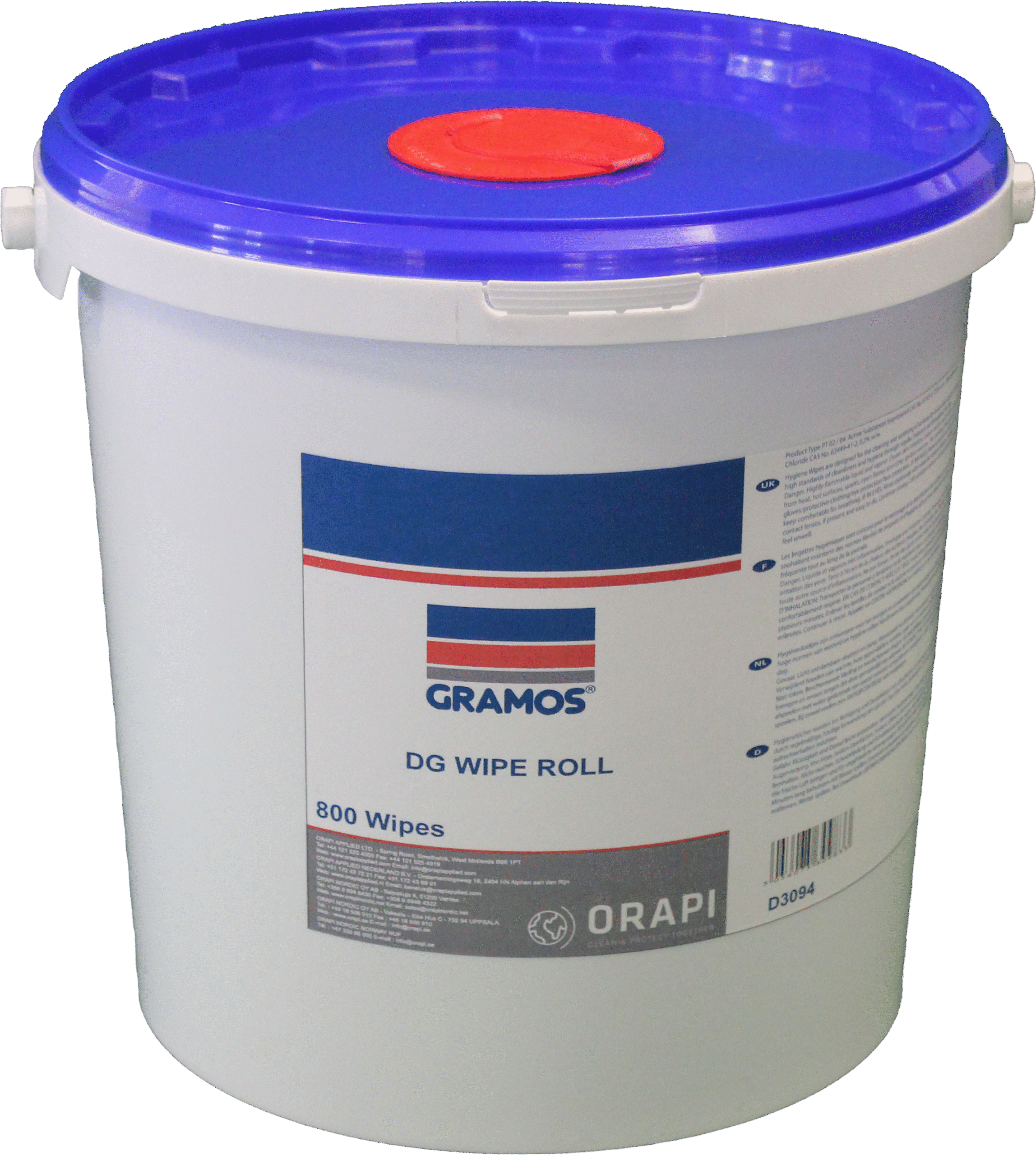 Gramos DG Wipe Roll - Aqueous Degreasing Wipes-0