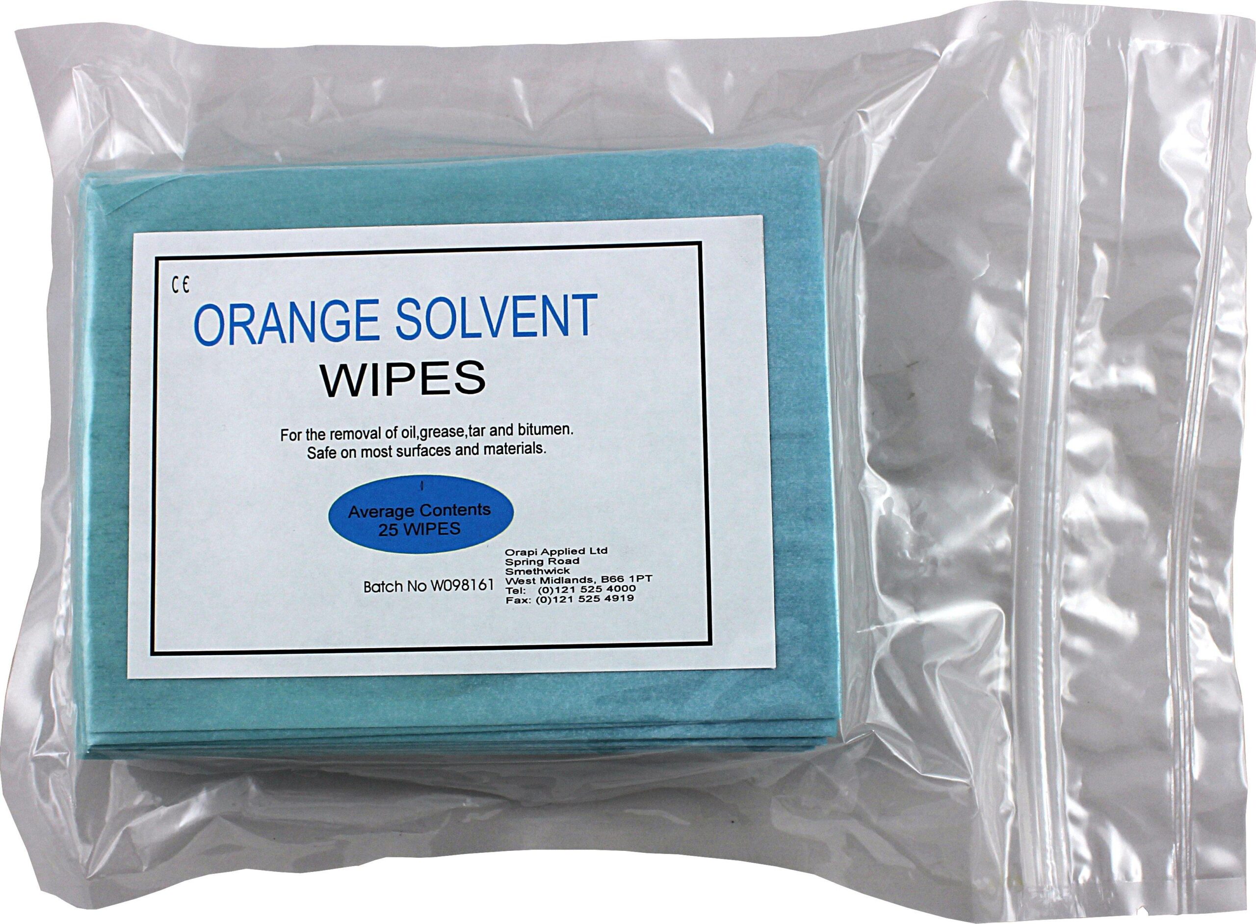 Orange Solvent Wipes Pack-0